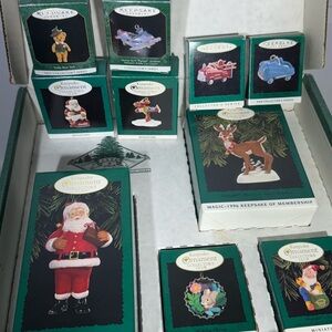 Hallmark 1996 Membership Kit Keepsake Ornament Collectors Club Set Box + 4 More